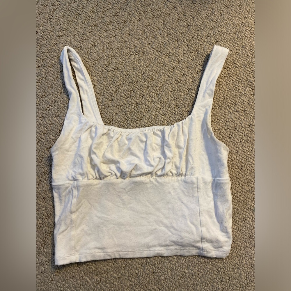 Scrunched White top